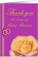 Ring Bearer Thank you card