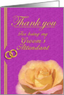 Groom’s Attendant Thank you card