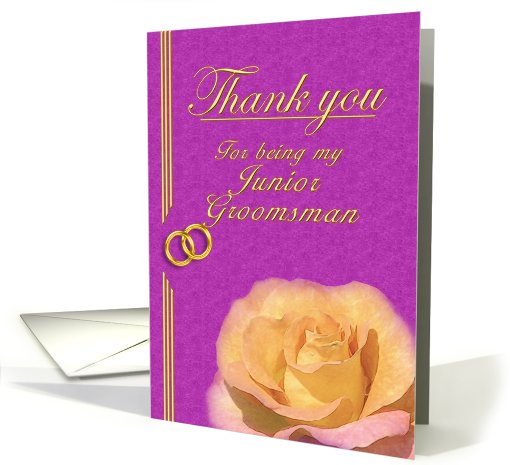 Junior Groomsman Thank you card (401229)