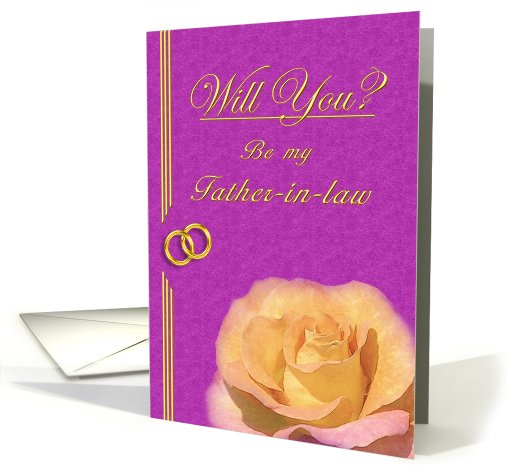 Please be my Father-in-Law (Bride's Father) card (401389)