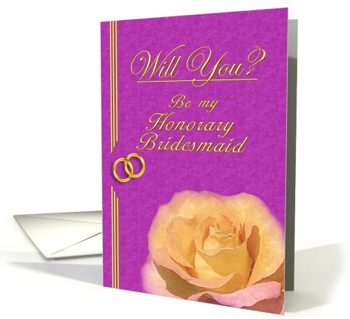 Please be my Honorary Bridesmaid card (401448)