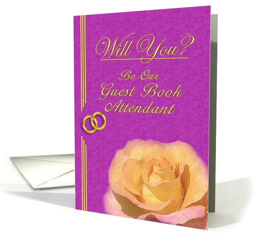 Please be our Guest Book Attendant card (401468)