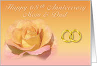 68th Anniversary Mom and Dad card
