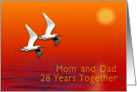 28th Anniversary Mom and Dad card