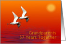 Grandparent 57th Wedding Anniversary card