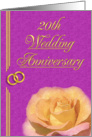 20th Wedding Anniversary card