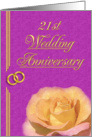21st Wedding Anniversary card