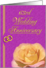63rd Wedding Anniversary card