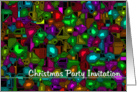 Christmas Party Invitation(Bold New Direction Series) card