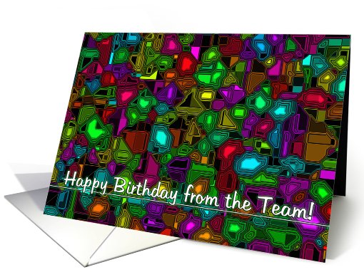 Happy Birthday from Team(Bold New Direction Series) card (414746)