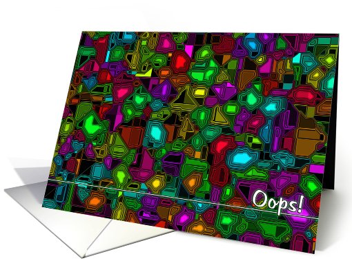 Oops (Bold New Direction Series) card (414753)