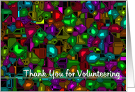 Thank you for Volunteering (Bold New Direction Series) card