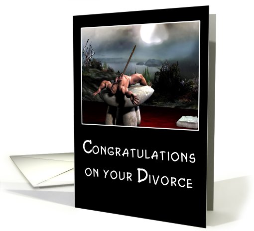 Congratulations on your divorce (funny?) card (416344)