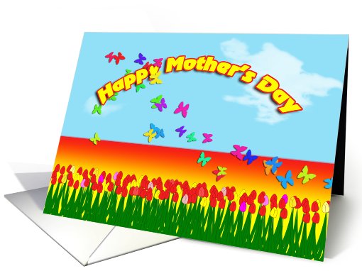 Happy Mother's Day Butterflys card (418125)