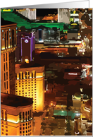 Vegas Strip View (blank) card