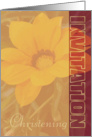 Christening Invitation -Organic Look- card