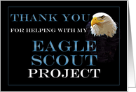 Thank You for Supporting Eagle Scout Project card
