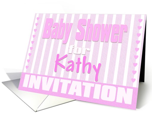 Baby Kathy Shower Invitation card (424107)