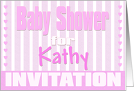 Baby Kathy Shower Invitation card
