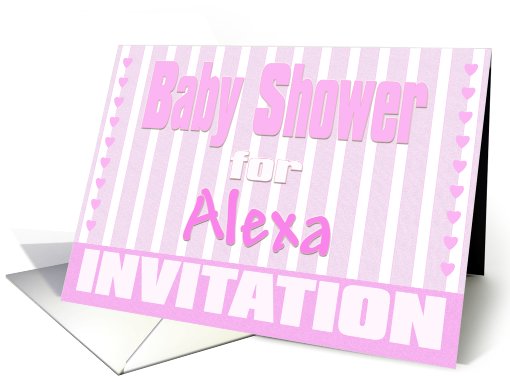 Baby Alexa Shower Invitation card (424172)