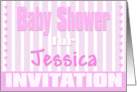 Baby Jessica Shower Invitation card