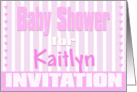 Baby Kaitlyn Shower Invitation card