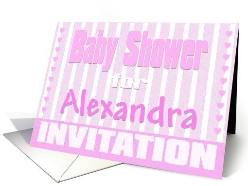 Baby Alexandra Shower Invitation card (424184)