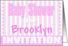 Baby Brooklyn Shower Invitation card
