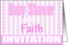 Baby Faith Shower Invitation card