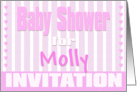 Baby Molly Shower Invitation card