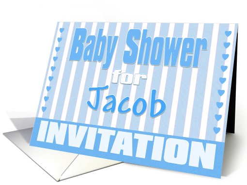 Baby Jacob Shower Invitation card (424357)
