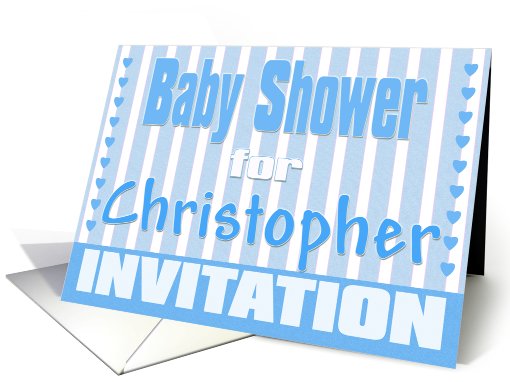 Baby Christopher Shower Invitation card (424365)