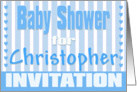 Baby Christopher Shower Invitation card