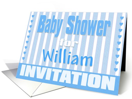 Baby William Shower Invitation card (424368)