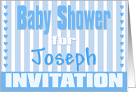 Baby Joseph Shower Invitation card