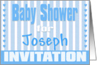Baby Joseph Shower Invitation card