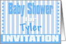 Baby Tyler Shower Invitation card