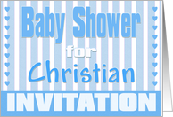 Baby Christian Shower Invitation card