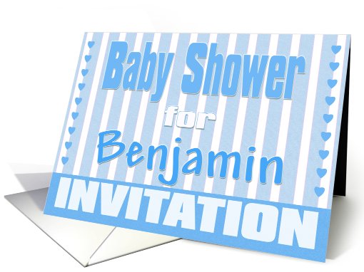 Baby Benjamin Shower Invitation card (424731)