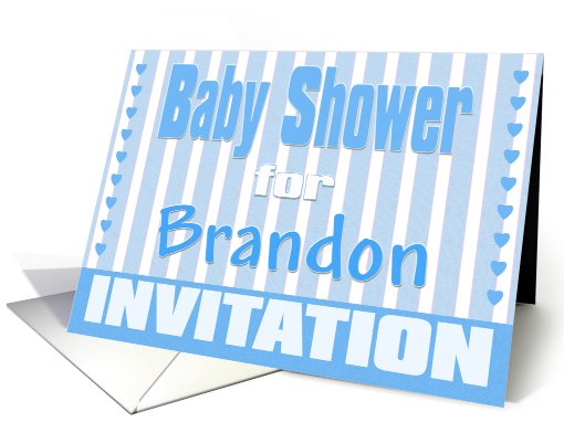 Baby Brandon Shower Invitation card (424736)