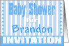 Baby Brandon Shower Invitation card