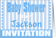 Baby Jackson Shower Invitation card