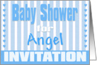 Baby Angel Shower Invitation card