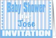 Baby Jose Shower Invitation card