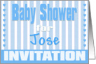 Baby Jose Shower Invitation card