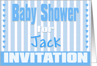 Baby Jack Shower Invitation card