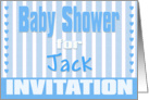 Baby Jack Shower Invitation card