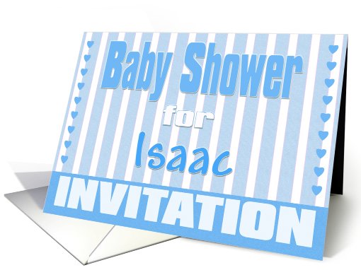 Baby Isaac Shower Invitation card (424747)