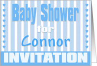 Baby Connor Shower Invitation card