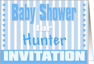 Baby Hunter Shower Invitation card